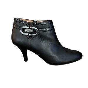 Sofft Womens Leather Ankle Booties Heels Size 10 M Belvedere 1048101 Black